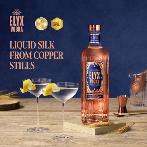 Absolut Elyx  Copper Crafted Single Estate Premium Swedish Vodka