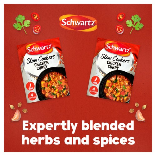 Schwartz Chicken Curry Slow Cook Recipe Mix