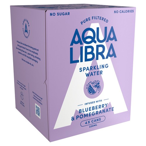 Aqua Libra Blueberry & Pomegranate Infused Sparkling Water