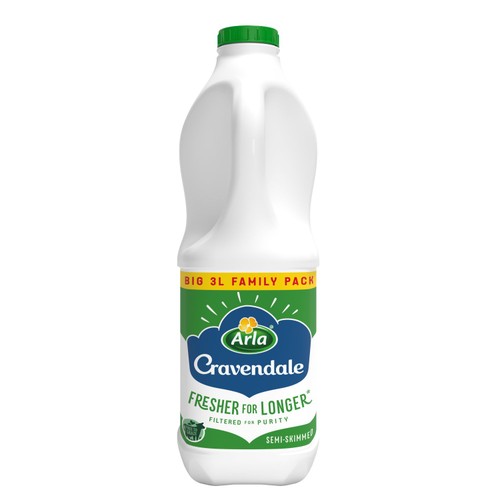 Cravendale Filtered Fresh Semi Skimmed Milk Fresher for Longer