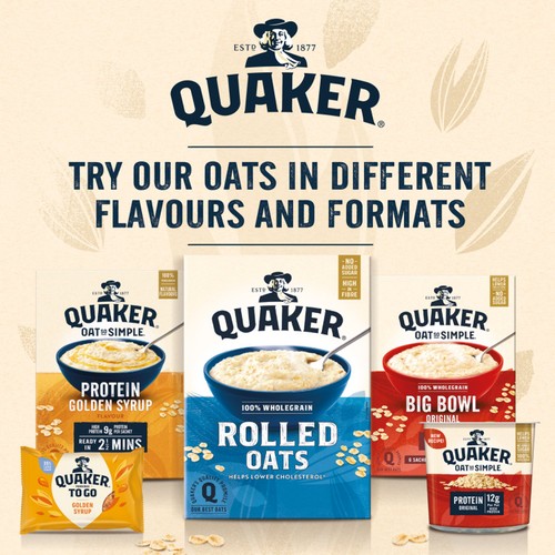 Quaker Oat So Simple Golden Syrup Porridge Cereal Big Pot
