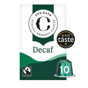 CRU Kafe Organic Fairtrade Decaf Pods 10s