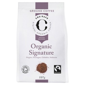 CRU Kafe Organic Fairtrade Espresso Ground Coffee