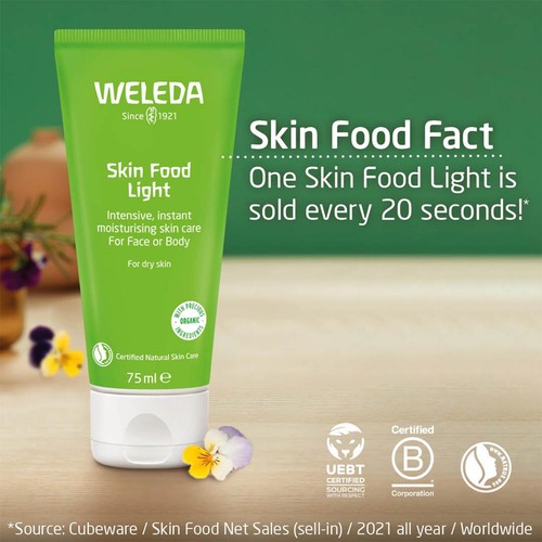 Weleda Skin Food Light Moisturiser Face and Body Natural Organic Dry Skin