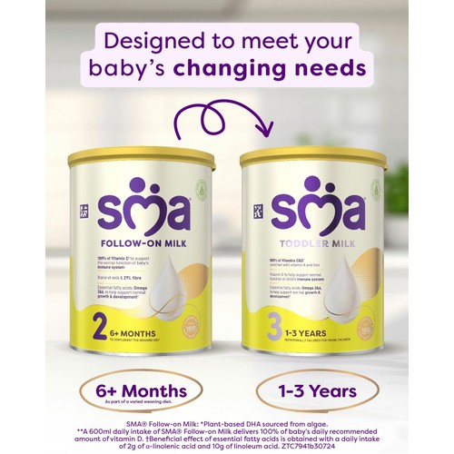 SMA Stage 2 Follow-on Baby Milk Formula Powder From 6-12 Months 800g