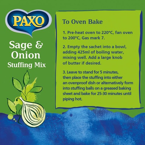 Paxo Sage & Onion Stuffing Mix