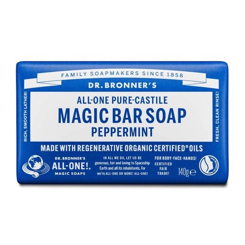 Dr. Bronner's Peppermint Organic Multi-Purpose Soap Bar