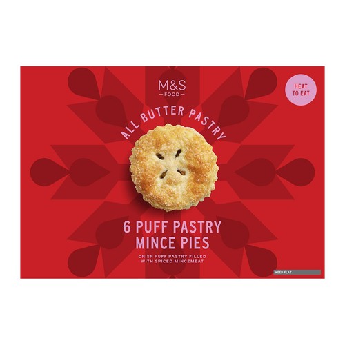 M&S 6 Puff Pastry Mince Pies
