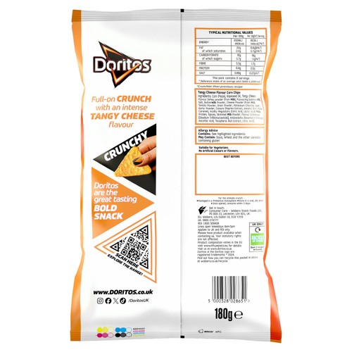 Doritos Tangy Cheese Tortilla Chips Sharing Bag Crisps
