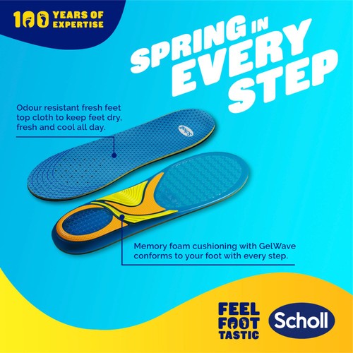 Scholl Gel Activ Casual Insoles Large