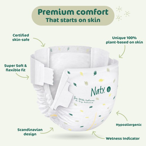 Naty BioEmbrace Nappies Size 6 (16kg+)