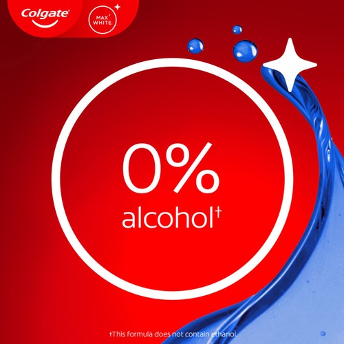 Colgate Max White Expert Teeth Whitening Mouthwash Alcohol Free