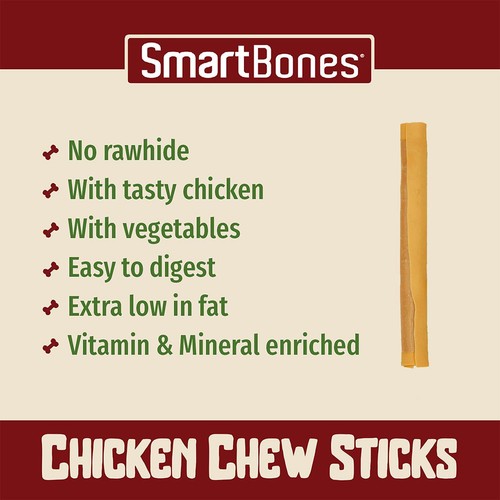 SmartBones Chicken Rawhide Free Sticks Dog Treats