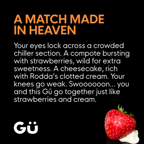 Gu Wild Strawberry & Clotted Cream Cheesecake Dessert
