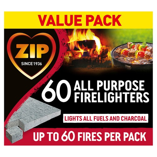 Zip All Purpose Firelighters Block 60