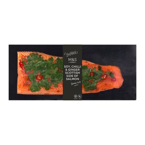  M&S Scottish Salmon Side with a Soy & Ginger Glaze Boneless