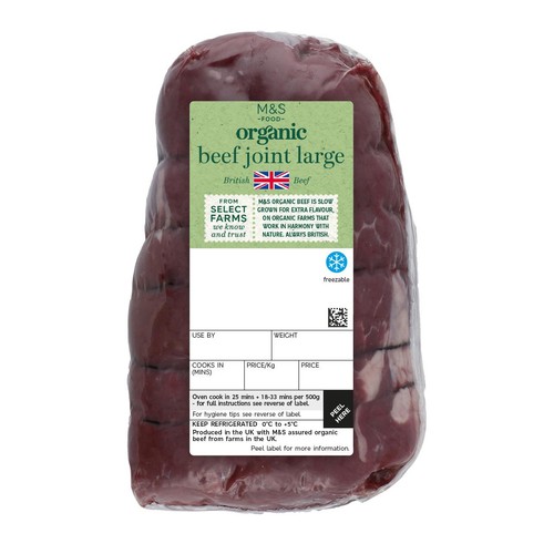 M&S Organic Beef Roasting Joint