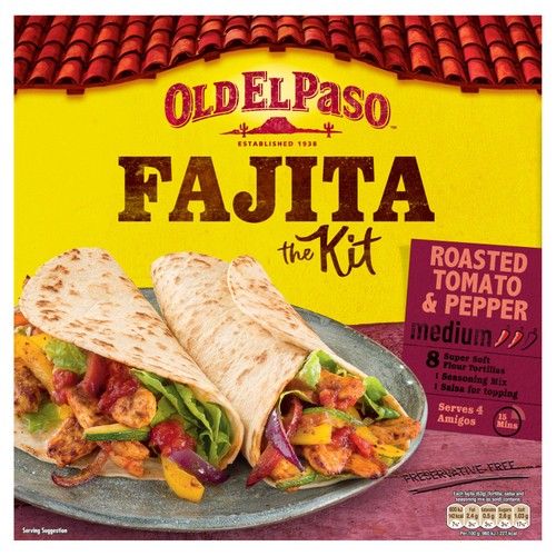 Old El Paso Mexican Roasted Tomato & Pepper Fajita Kit