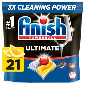 Finish Ultimate Plus Dishwasher Tablets Lemon 85 Tablets