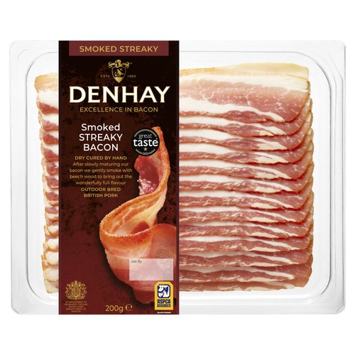 Denhay British Dry Cured Smoked Streaky Bacon
