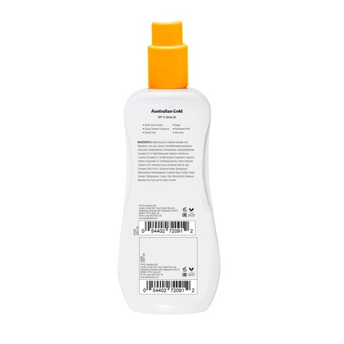Australian Gold SPF 15 Sunscreen Clear Spray