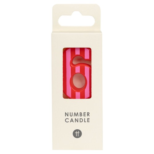 Table Fun Number 6 Candle