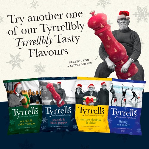 Tyrrells Sea Salt & Black Pepper Sharing Crisps