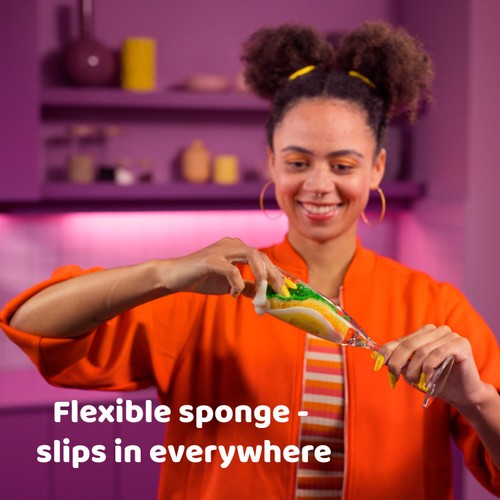 Vileda Punch Flexible Lemon Scourer
