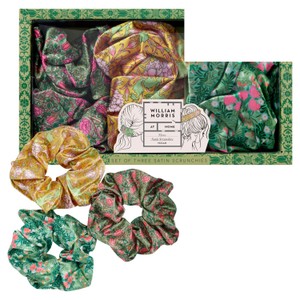 William Morris Strawberry Thief Scrunchies, Set of Three