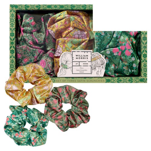 William Morris Strawberry Thief Scrunchies, Set of Three