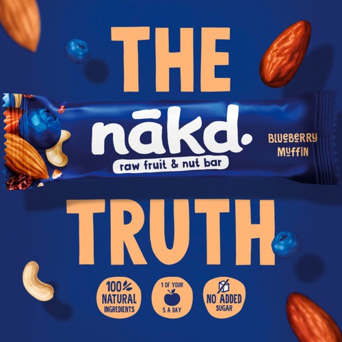 nakd. Blueberry Muffin Fruit & Nut Bars Multipack
