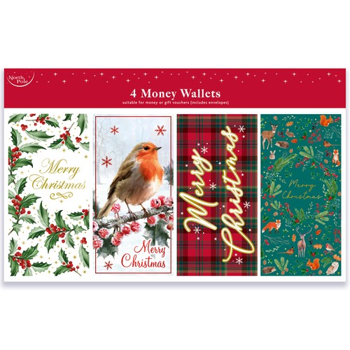 Foliage & Tartan Money Gift Wallets
