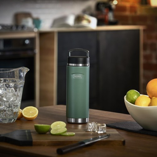 Thermos Icon Series Screw Top Bottle Rock Cap Green 710ml