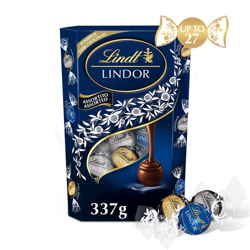 Lindt Lindor Dark Assorted Chocolate Truffles Box