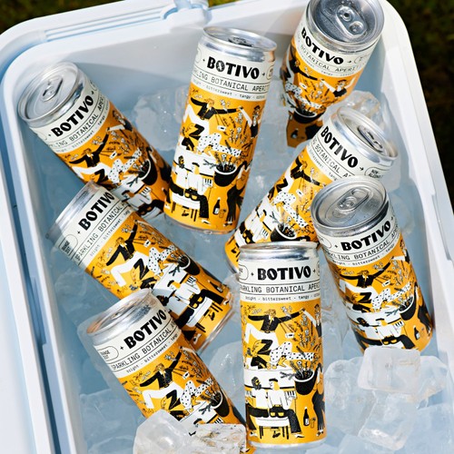Botivo Alcohol Free Sparkling Botanical Aperitivo Can