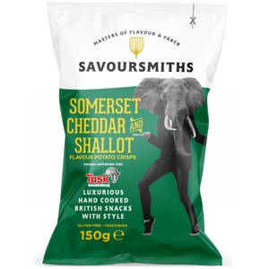 Savoursmiths Somerset Cheddar & Shallot Crisps, 150g