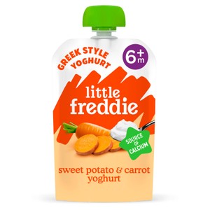 Little Freddie Organic Sweet Potato & Carrot Yoghurt Baby Food Pouch 6+ M