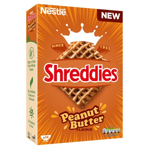 Shreddies Peanut Butter Breakfast Cereal