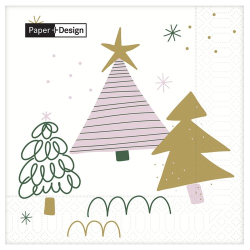 Three Trees 3-ply Paper Napkins