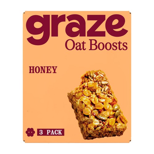 Graze Honey Oat Boost Flapjack Snack