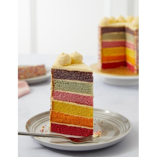 M&S Rainbow Sponge Layer Cake