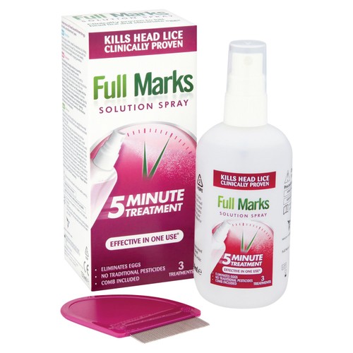Full Marks Head Lice Removal Treatment with Nit Comb
