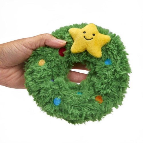 Remy Wreath Plush & Rubber Christmas Dog Toy