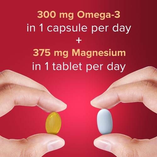 Seven Seas Omega-3 Fish Oil & Magnesium with Vitamin D 30 Day Duo Pack