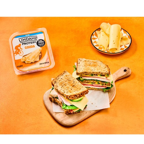 Lindahls Protein Gouda Cheese Slices