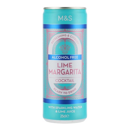 M&S Alcohol Free Lime Margarita Cocktail Can