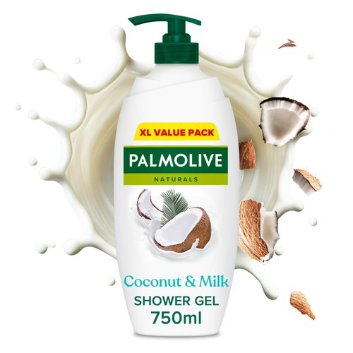 Palmolive Naturals Coconut Vegan Body Wash Shower Gel Pump