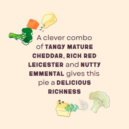 Higgidy Three Cheese Cauliflower & Broccoli Pie