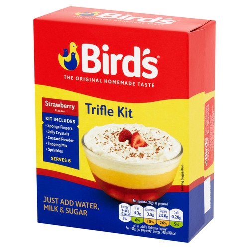 Bird's Ready To Make Strawberry Trifle Dessert Kit