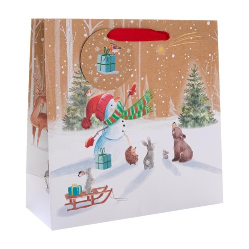 M&S Cute Snowman Medium Gift Bag